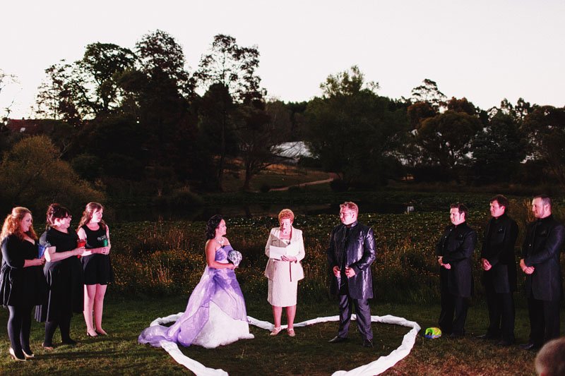 Jules and Tash's Alternative and Offbeat Wedding in Deloraine near Launceston, Tasmania (21)