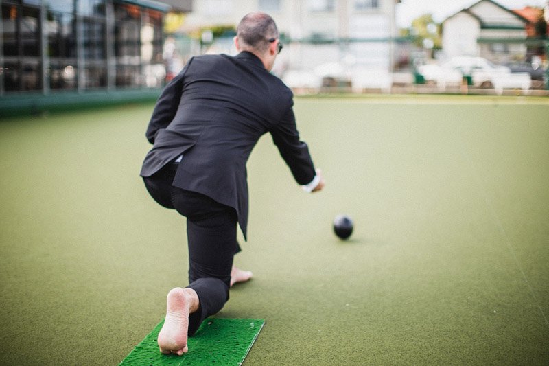 Greg and Kylie's amazing alternative wedding featuring a cinema and lawn bowls (78)